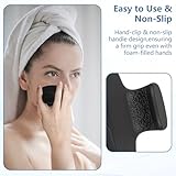Silicone Face Scrubber, Facial Cleansing Brush, Gentle Face Exfoliator Face Brush for Women Men- Pore Cleansing & Face Massaging (1 Pack, Black) - Image 4