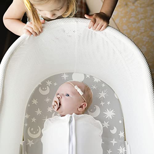 Plushii Bassinet Sheets For Baby Boys 3 Pack, 32"X 16" Extra Soft Microfiber Bassinet Sheet Universal For Oval Rectangle And Hourglass Bassinet Mattress, Dinosaur & Blue Elephant & Stars #TOP6