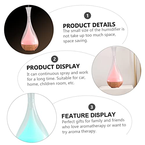 Diffuseur huiles essentielles avec humidificateur à motif et luminaire de nuit - 8
