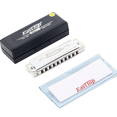 Harmonica Diatonic 10 trous harmonica ABS Comb orgue C – key Blues harpe instrument top East t008 pour débutants - Les Beatles, Paul McCartney, John Lennon, RIngo Starr, George Harrison Harmonica Diatonic 10 trous harmonica ABS Comb orgue C - key Blues harpe instrument top East t008 pour débutants