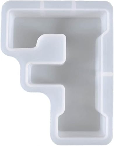 Moldes de letras grandes para resina  Moldes epoxi de letras mayúsculas 3D de 7 pulgadas, moldes de silicona del alfabeto grande de la A a la Z para