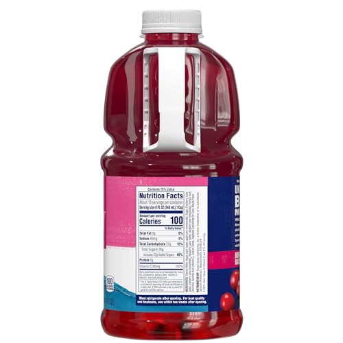 Image of Ocean Spray Cran-Raspberry Cranberry Raspberry Juice Drink, 101.4 Fl Oz Bottle (Pack of 6)