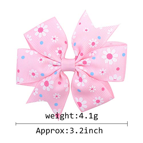 Choicbaby 564/039-40PCS Baby Girls Grosgrain Ribbon Pinwheel Hair Bows Alligator Clips Hair Pins Barrettes thumb #1
