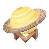 16 Farben & Fernbedienung: Die Saturn-Lampe kann bequem über die Fernbedienung gesteuert werden. Sie können aus 16 Farben auswählen.