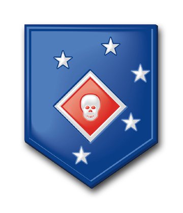 US Marine Raider Battalion Decal Sticker 3.8
