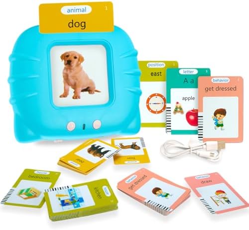 Playbees Talking Flash Cards for Toddlers 1-5, Montessori Audible...