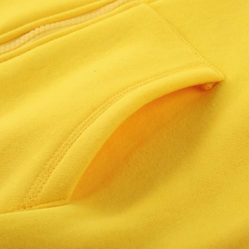 Image of Spring&Gege Youth Solid Fleece Hoodies Soft Full Zip Hooded Sweatshirts for Children (3-12 Years)