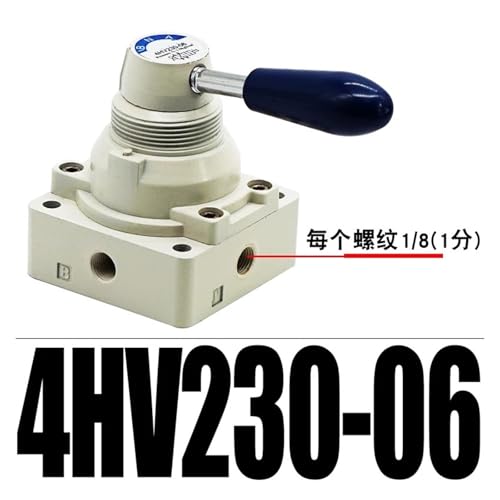 Vanne pneumatique 4HV410-15 distributeur rotatif manuel