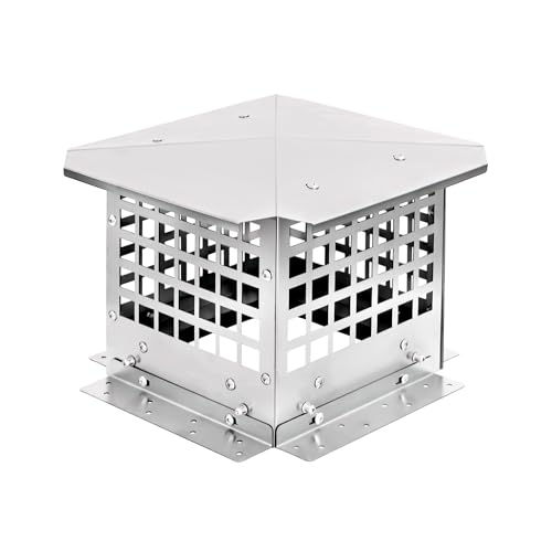 LTSEAME Chimney Cap, 9' x 9' Chimney Cover Stainless...