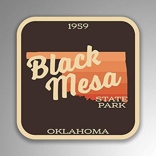 Black Mesa State Park Explore Wanderlust Camping Oklahoma - Calcomanía de vinilo impermeable para coche, 5 pulgadas