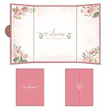 Happy Wedding Guest Book-Wedding Signature Board-Welcome Sign Board Alternatives For Bride Groom Married-Congratulate Wedding Party Decoration Supplies-Pink&White Bridal Shower Gift For Newlyweds-A04