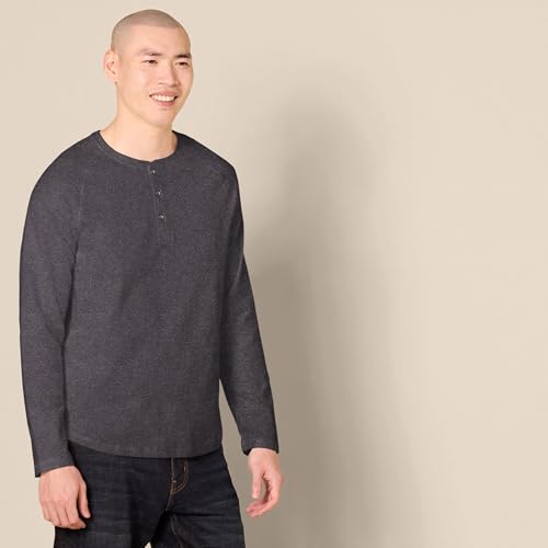 Image of Amazon Essentials Men's Long-Sleeve Henley Shirt