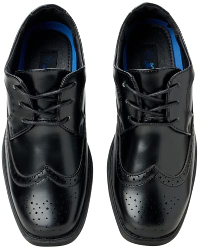Josmo Boys Classic Comfort Dress Wing-Tip Oxford Shoe (Toddler, Little Kid, Big Kid), Size 1 Little Kid, Black #TOP4