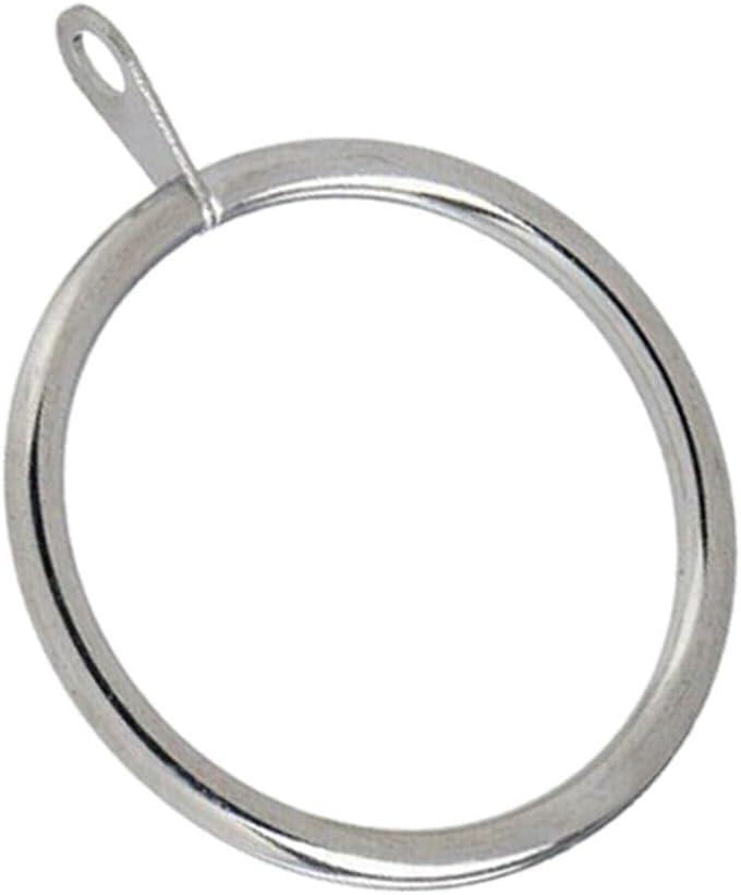 Lister Cartwright 28mm Curtain Rings Polished Chrome Metal(10x Curtain Rings)