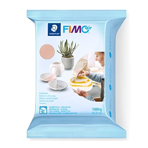 Staedtler 8101-43. Pasta para modelar de secado al aire Fimo air basic. Pastilla grande de color carne.