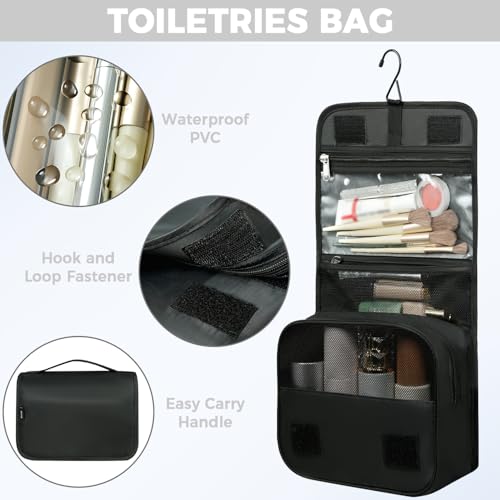 Image of BAGAIL 4 Set /6 Set /8 Set Compression Packing Cubes Travel Accessories Expandable Packing Organizers (Half Mesh, 8-Jet Black)