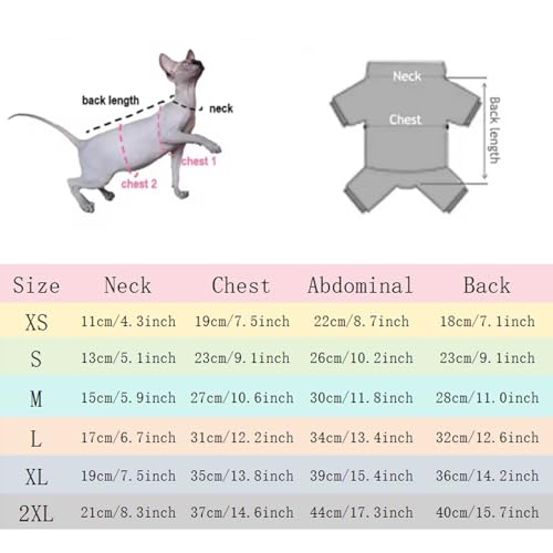 Pull chat Sphynx vêtement hiver Devon Rex plaid chaud à manche - 3