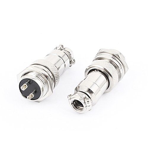 2 Sets Conectores de Aviación Audio y Video GX16-2 16mm 2 Pin