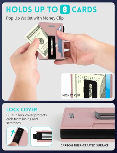 Image of Ridge Wallets for Men,Magsafe Wallet with money clip,Pop up wallet | Magnetic Wallet for iPhone 17 /16 /15 /14 /13 Series,Phone wallet Holds 8 Cards & Bills,Ridge Wallet for Fathers day gift ideas