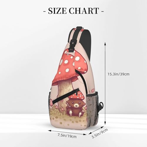 Bolso pequeño tipo sling para pecho unisex miniatura 3