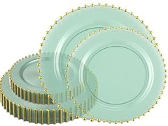 Translucen Green & Gold Beaded Collection