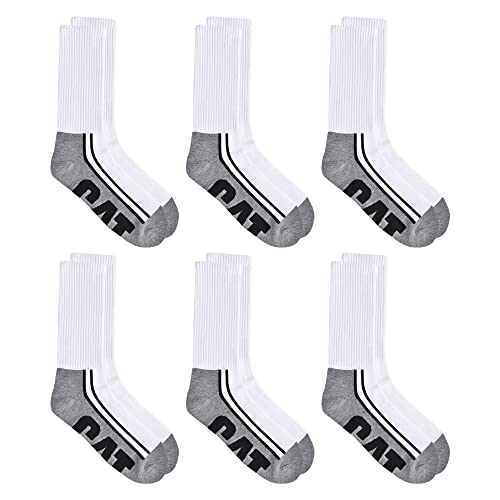 CAT mens 6-pack Half Cushioned Crew Socks