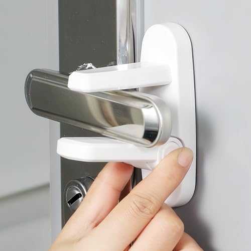 NestGuard Door Lever Lock 2 Pack, No Drilling or Tools