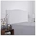 DFANCE Stretch Bett Kopfteil Abdeckung,Stoff Elastisch All-Inclusive Protector Für Bett,waschbar Stepp Einfarbig Staubhülle für gepolsterte Schlafzimmer Kopfteil,9# This White,2m