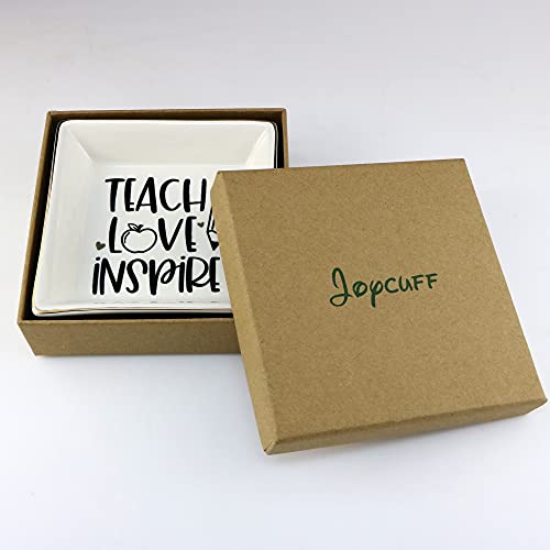JoycuFF-Teacher-Gifts-for-Women-Jewelry-Dish-Holder-Birthday-Thanksgiving-Day-Teachers-Day-Christmas-Graduation-Gifts-for-Teacher-from-Students-Teach-Love-Inspire JoycuFF Teacher Gifts for Women Jewelry Dish Holder Birthday Thanksgiving Day Teachers Day Christmas Graduation Gifts for Teacher from Students Teach Love Inspire