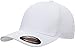 Flexfit 6533 Ultrafibre & Airmesh Fitted Cap, Black With White - Large/X-Large