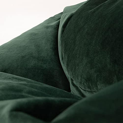 Icon Klassischer Sitzsack „Aurora“, Plüschsamt, Grün, Sitzsack Sessel für Erwachsene mit Füllung, Groß Sitzsäcke für das… – Bild 7