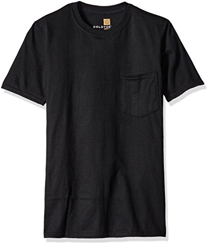 Gold Toe Men's Pocket T-Shirt, Black, Large