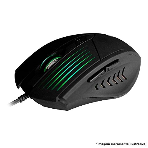 Mouse C3 Tech Gamer Mg-10BK 2400DPI 6B USB Led - Preto