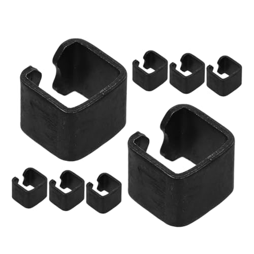 PRETYZOOM 8pcs Jack Accessories Jack Stand Pads Claw Jack Floor Jack Spare Parts Jack Clamp Jack Pad Adapter Trailer Flooring Clip Floor Jack Parts Trailer Steel Black