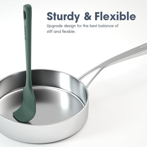 image for ChefAide 5 Pieces Silicone Spatula Set, Food Grade Rubber Spatula, Upg