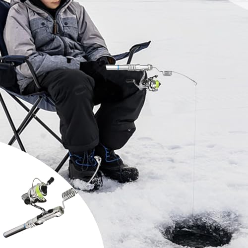Moulinet et canne à pêche sur glace, le cadeau idéal pour homme et petit ami - 2