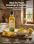 Ace Sabbah Turkish Huile de pommace d'olive – 1L (33.8 fl oz) – Point de fumée élevé pour la friture & Saucisse – Huile d'olive turque raffinée pour la cuisson à haute teneur en chaleur – 1000ml Huile Culinaire Tout-Purpose