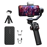 M6 Kit Smartphone Estabilizador Gimbal,Sensor de Rastreamento de AI, Controle Gestos e Rastreamento Objetos, Portátil de 3 eixos com Tripod Vlog LED Fill Light Compatível com Android e iPhone