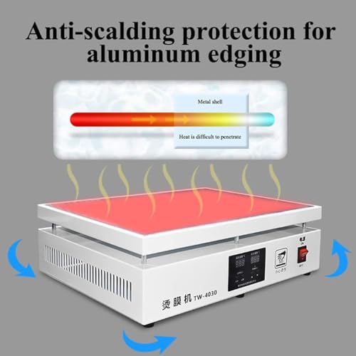 Máquina Envolvedora De Celofán De 1200 W, Selladora Térmica De Sobremesa para Cajas De Té, Envoltura Manual con Pantalla De Doble Temperatura
