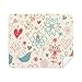 Bird Flowers Paint Cleaning Cloth Screen Cleaner 2pcs Suede Fabric
