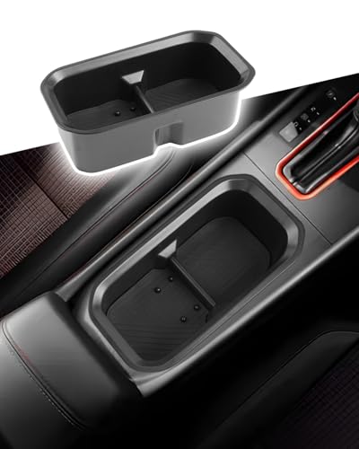 Image of CDEFG for 2025 2026 Nissan Kicks Center Console Cup Holder Organizer Insert TPE Accessories
