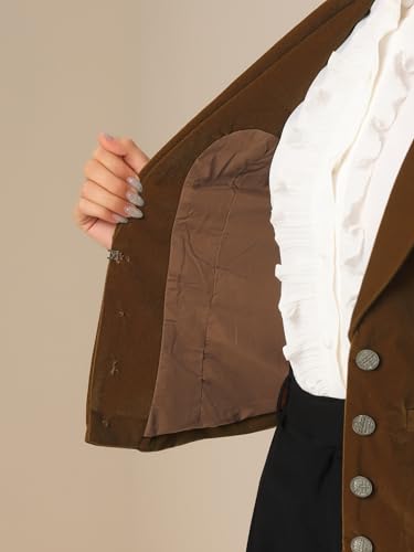 Chaleco de terciopelo para mujer casual con botones sin mangas 5