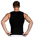 Insta Slim Mens Compression Sleeveless Crew Neck Muscle Shirt- Slimming Body Shaper Undershirt (2X-Large, Black)
