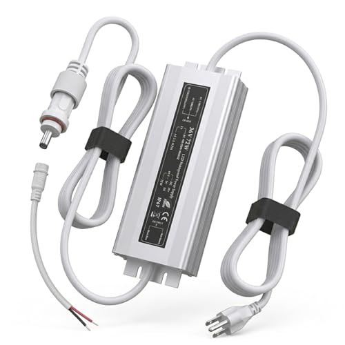 36V Waterproof Power Adapter for Govee Permanent Outdoor Lights Compatible with H705D H705E and H705F | IP67 Weatherproof Power Supply Cord Charger (White)