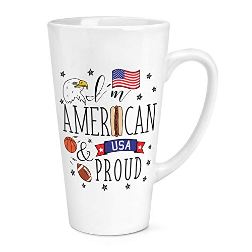 I'M Americano And Proud 17oz Grande Latte Taza I'M Americano And Proud 17oz Grande Latte Taza