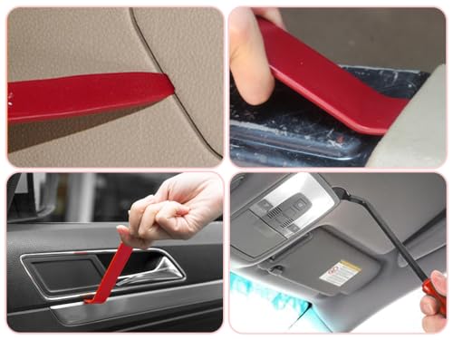 Hitopin Auto Demontage Werkzeug Set,19 Stück Auto Demontage Werkzeug,Automotive Reparatur Werkzeug Universal,Removal Reparatur Werkzeuge,Kfz Verkleidungs Werkzeug, für Türverkleidung Radio,Platten