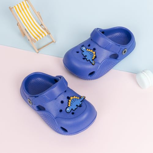 Image of Casazoe Toddler Boys Girls Cute Garden Clogs Kids Slip On Water Shoes EVA Lightweight Summer Slipper Slides Baby Comfort Sandals Children Outdoor Shower Beach Pool Play Shoes