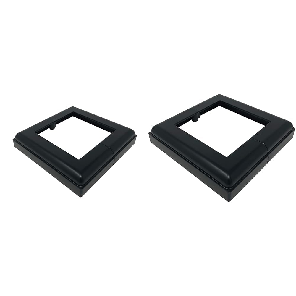 Nuvo Iron Aluminum Post Skirt Base for 6X6 & 4X4 Posts, Black, 1 Count Each