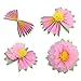 Mybbshower Colorful Fiesta Paper Flowers (9''-7'' Assorted) Set of 10 Outdoor Decoration Kids Birthday Carnival Rainbow Theme Party Backdrop Photo Booth Wall Decor