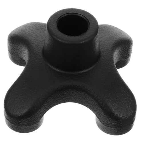 Beavorty Standing Cane Foot Crutches Accessories Non-Slip Crutch Feet Tip Crutch Foot Pads Pole Tip Protectors Quadruple Trekking Poles Cap Walking Pole Four Point Cane Tip Black Rubber